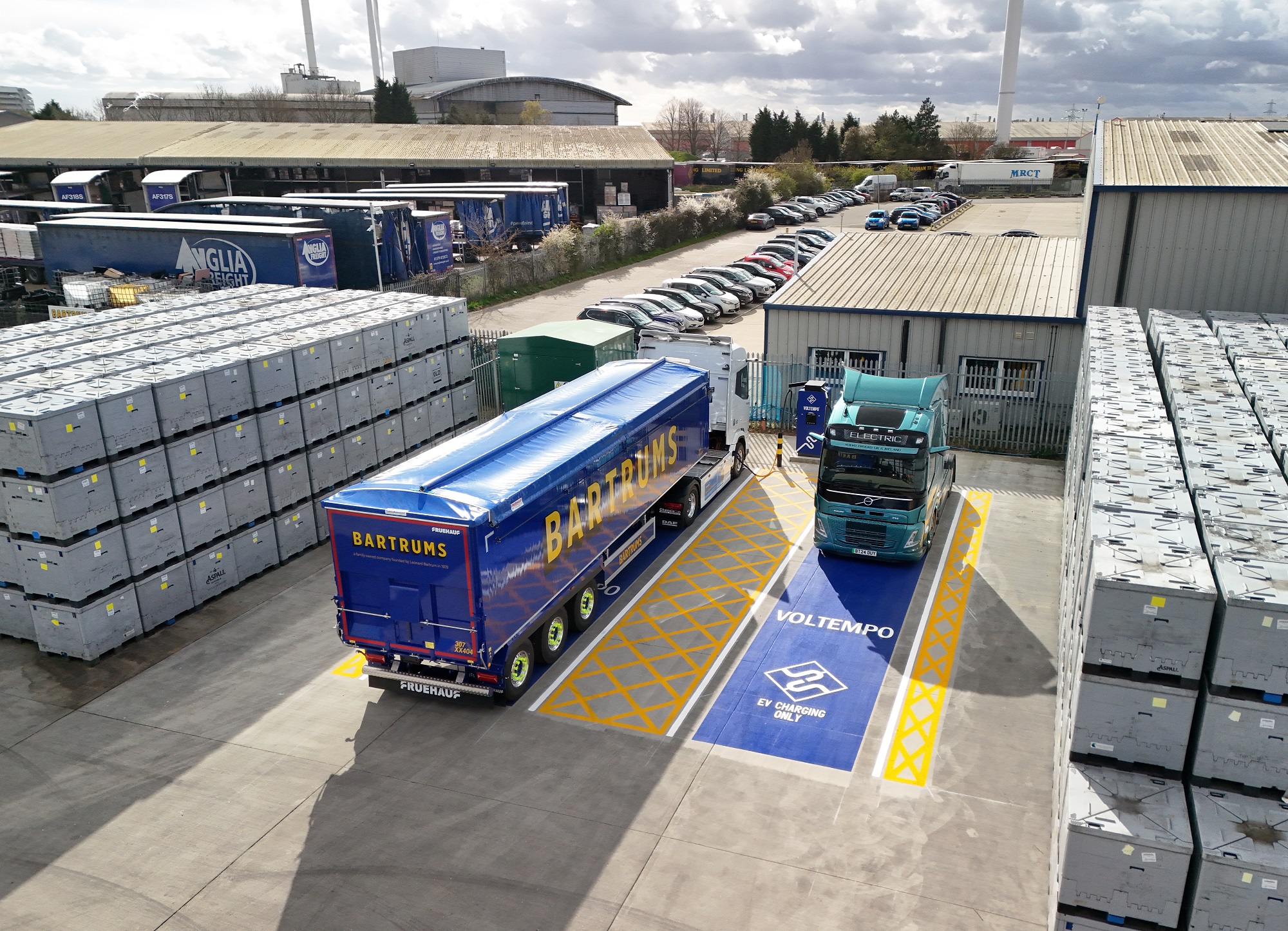 Depot Charging Scheme helps Bartrums Haulage power up