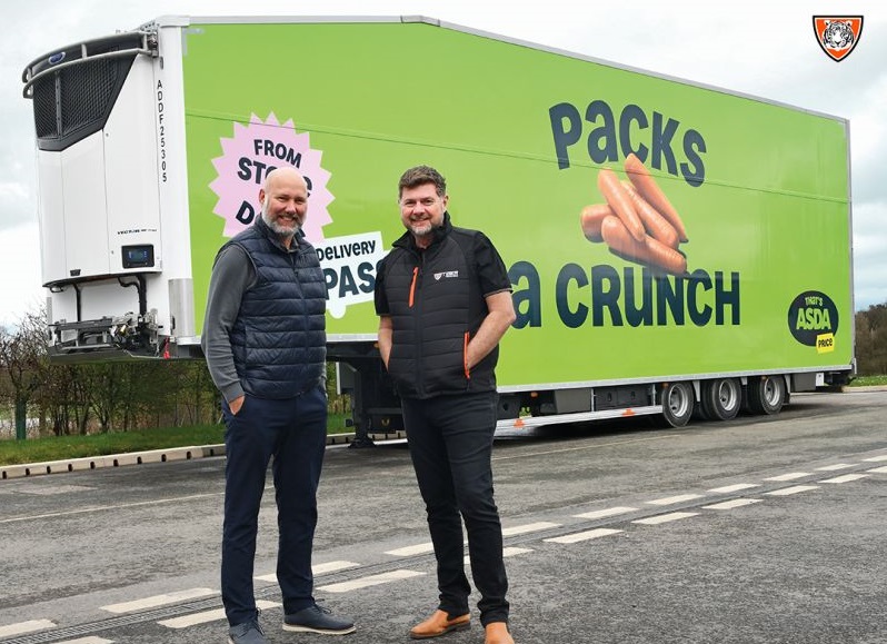 Asda adds 55 new double-deck refrigerated trailers from Tiger Trailers