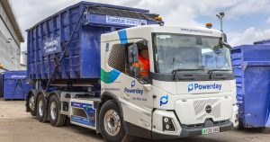 Powerday adds electric Volvo FM Low Entry hookloaders
