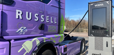 Scotland’s first E-HGV megawatt charging hub live at Russell Group