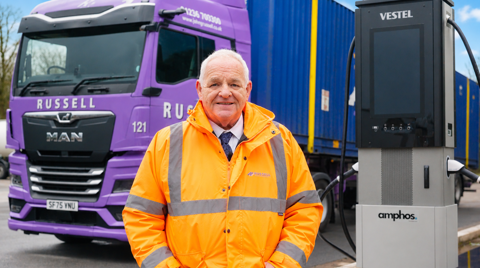Scotland’s first E-HGV megawatt charging hub live at Russell Group