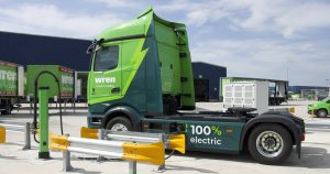 Mer powers eHGVs for Wren Kitchens