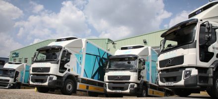 Four new Volvo FE refrigerated trucks for Nortrade