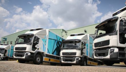 Four new Volvo FE refrigerated trucks for Nortrade