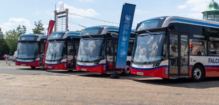 Falcon Buses unveils its new fleet of electric buses
