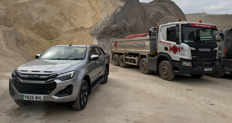 MHH Contracting takes delivery of two Isuzu D-Max Electric pick-ups
