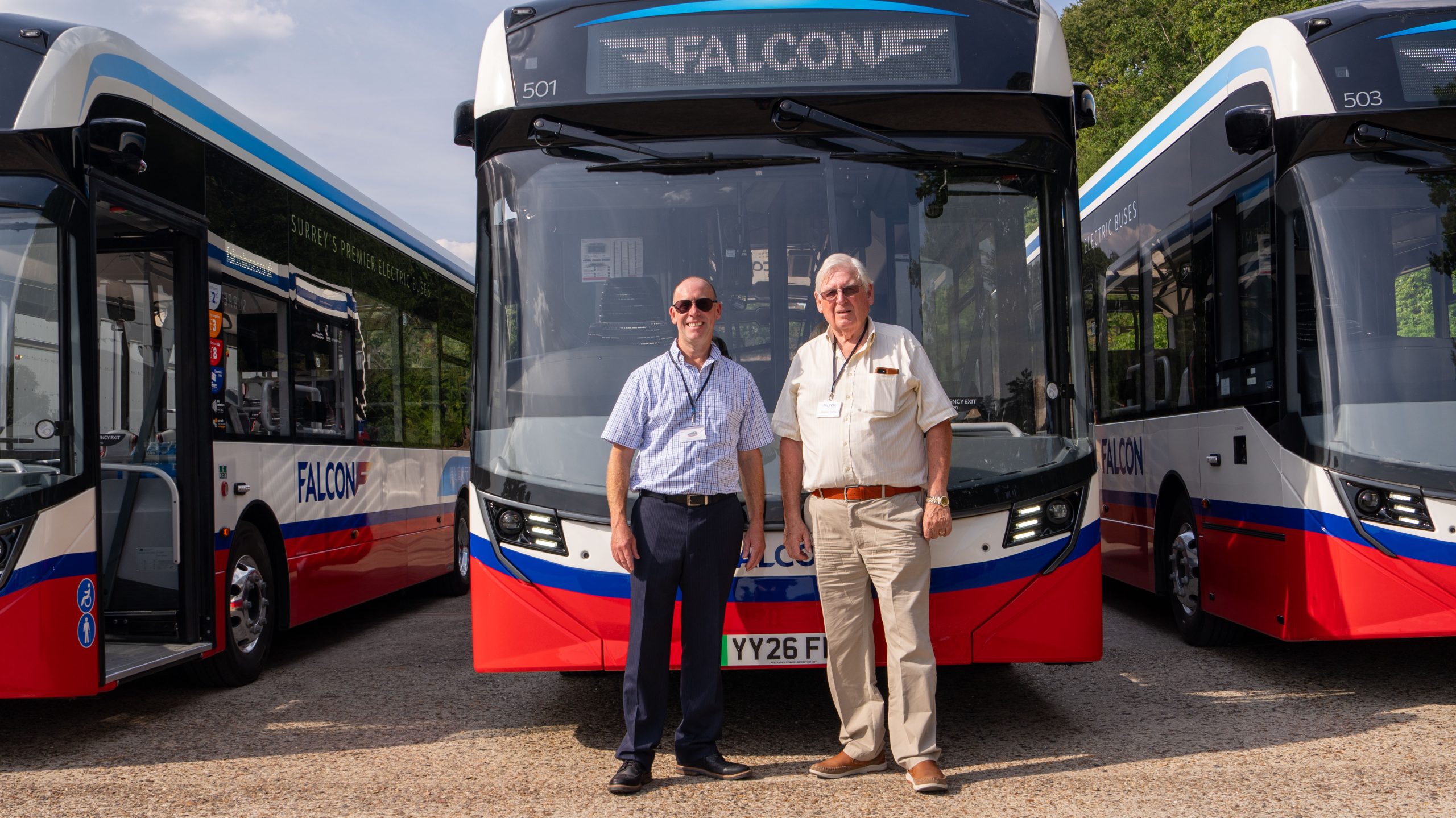 Falcon Buses unveils its new fleet of electric buses