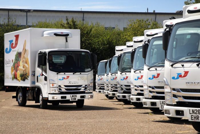 JJ Foodservice adds 20 new Isuzu Grafters to fleet