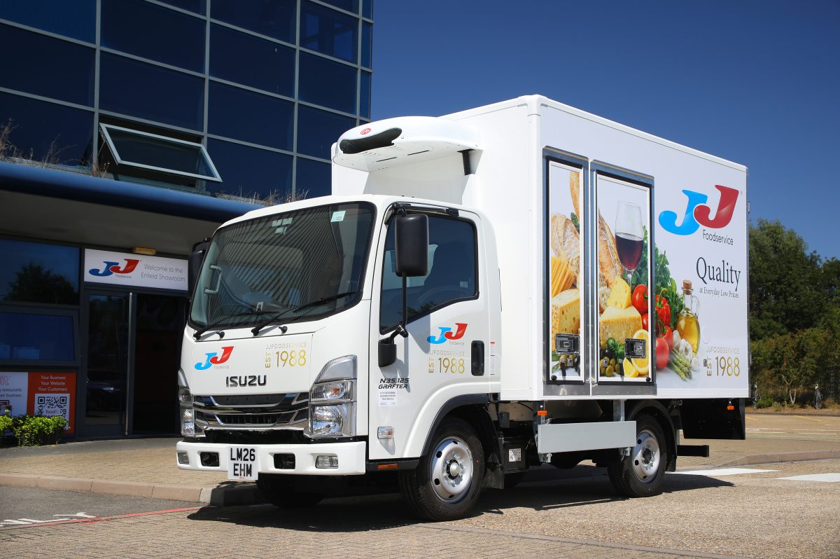 JJ Foodservice adds 20 new Isuzu Grafters to fleet
