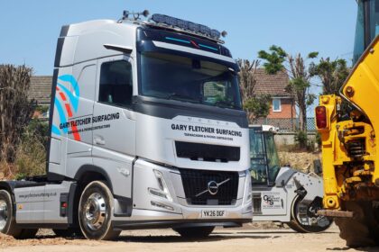Gary Fletcher Surfacing marks 50 Years with Volvo FH Aero