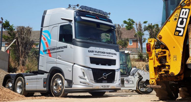 Gary Fletcher Surfacing marks 50 Years with Volvo FH Aero
