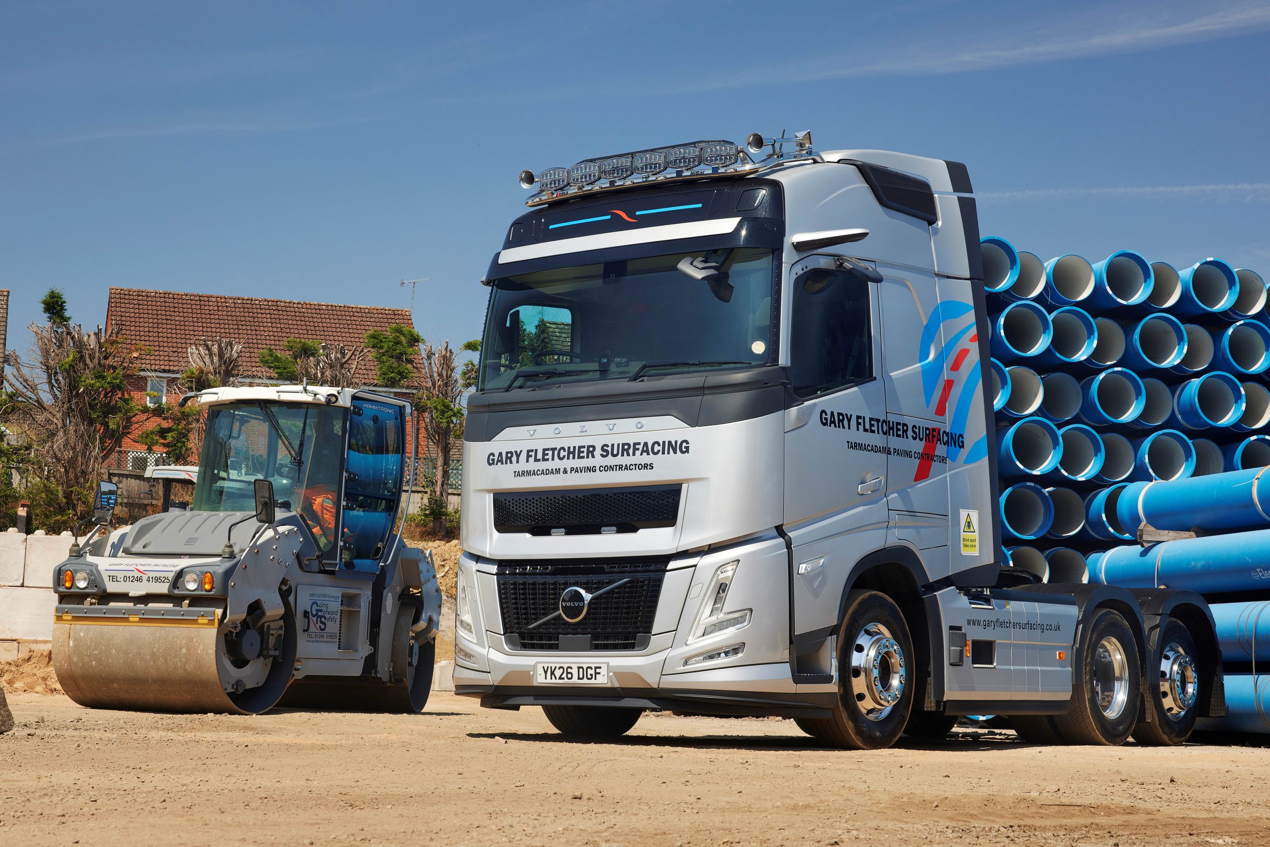 Gary Fletcher Surfacing marks 50 Years with Volvo FH Aero