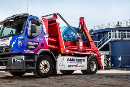 Scotland's first Renault Trucks electric skip loader