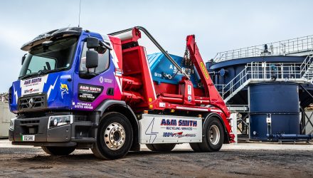 Scotland's first Renault Trucks electric skip loader