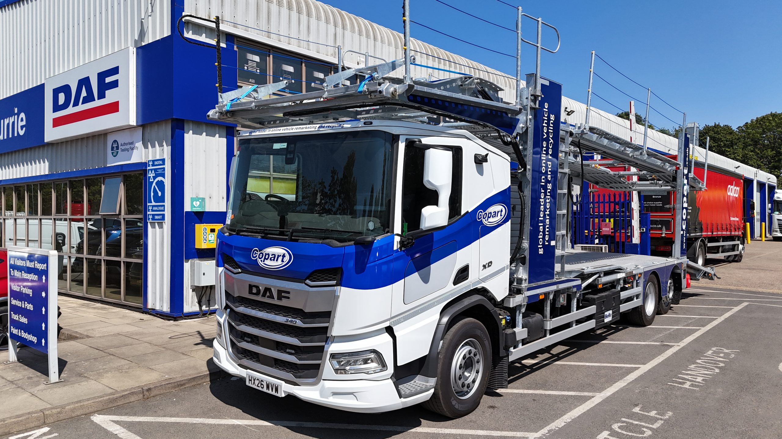 Copart UK adds industry-first DAF XD Estepe 7-Car transporters