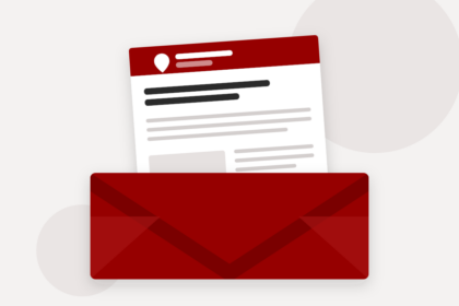 An issue of the FleetPoint newsletter emerging from an envelope