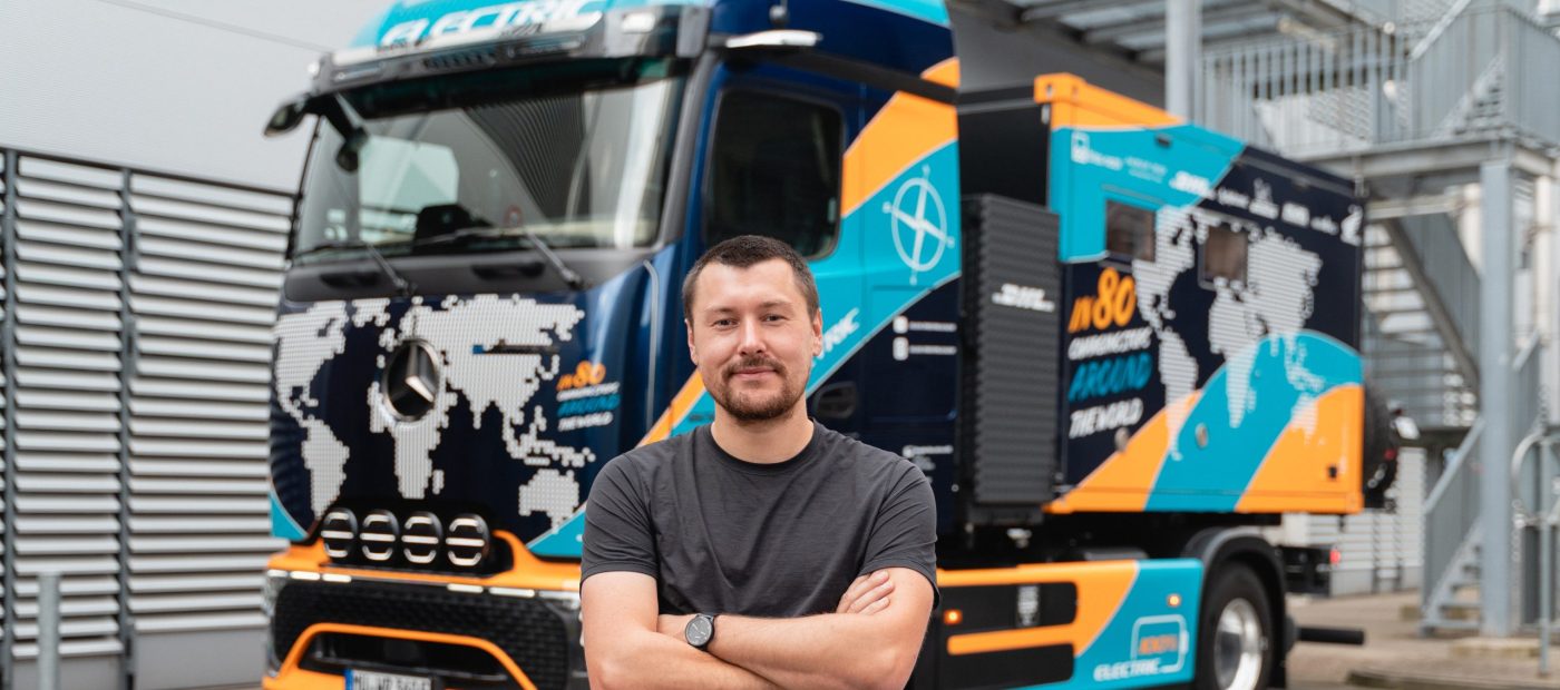 Elektrotrucker begins first global electric truck journey in eActros 600