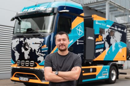 Elektrotrucker begins first global electric truck journey in eActros 600