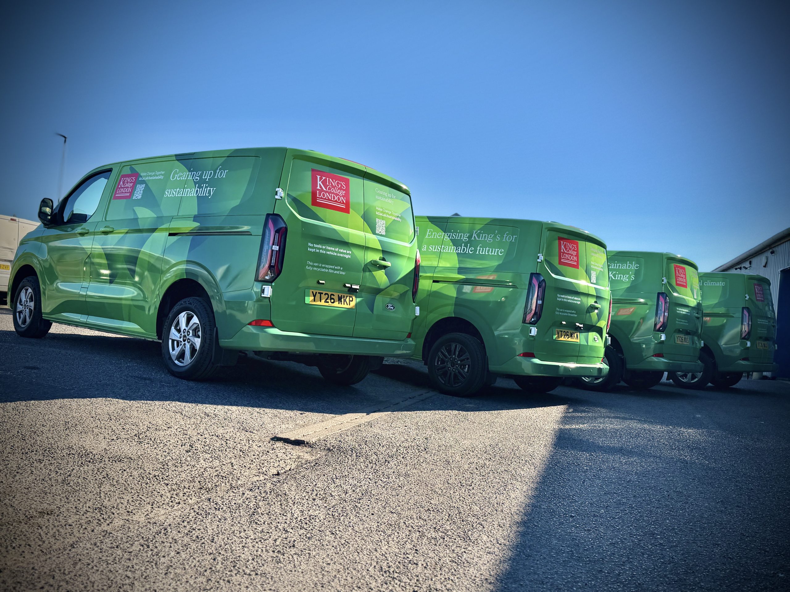 P1 Wraps delivers sustainable livery for King's College London's EV fleet