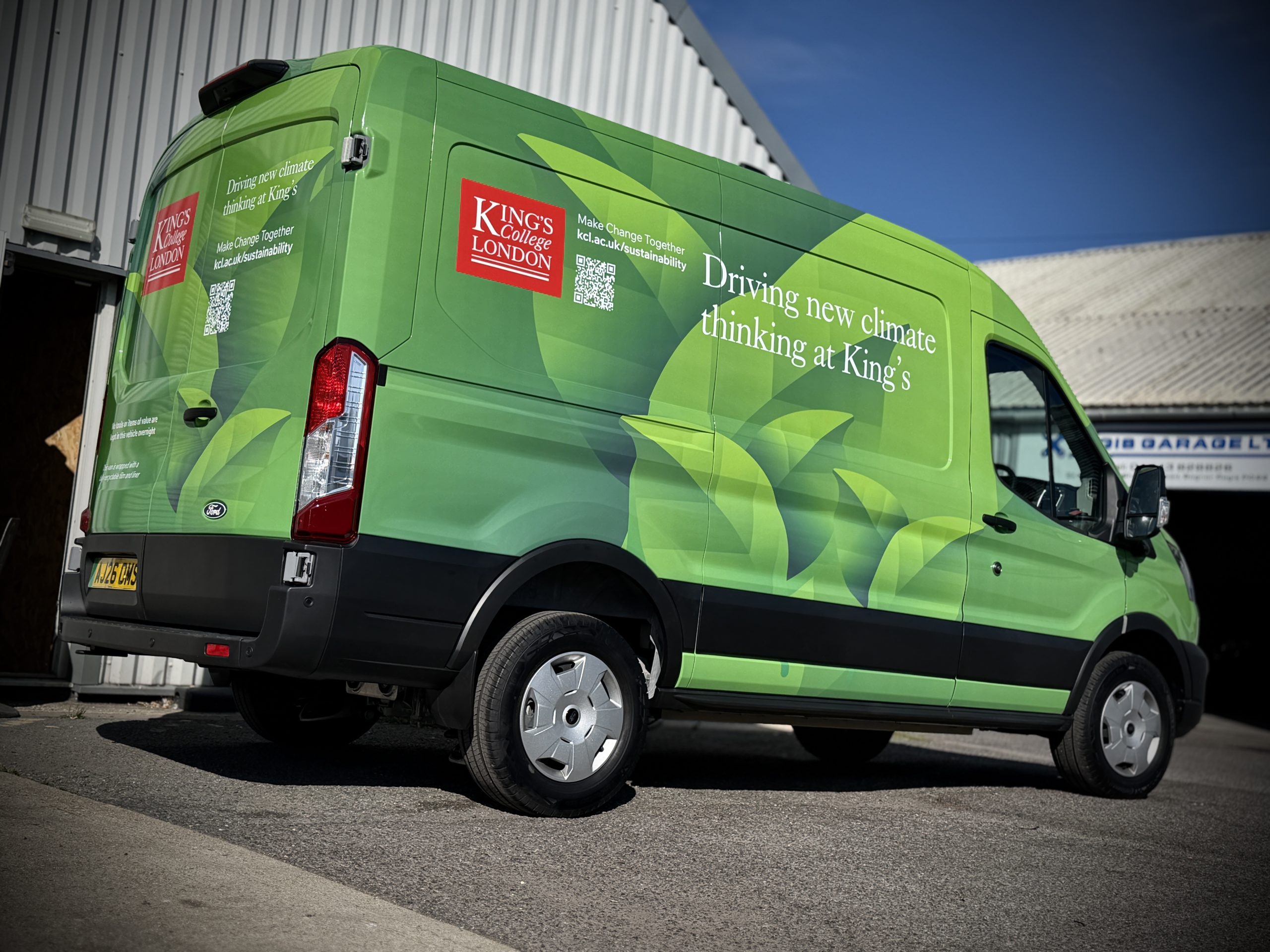 P1 Wraps delivers sustainable livery for King's College London's EV fleet