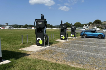 New rapid EV charging site opens at Cartmel Racecourse