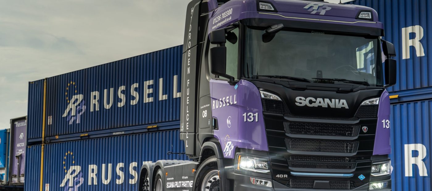 Scania hydrogen fuel-cell HGVs enter road trials with John G Russell
