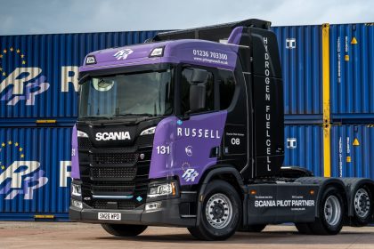 Scania hydrogen fuel-cell HGVs enter road trials with John G Russell