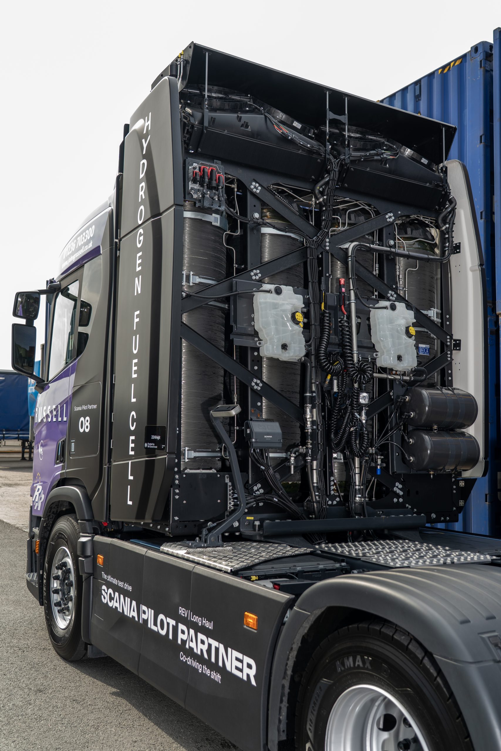 Scania hydrogen fuel-cell HGVs enter road trials with John G Russell
