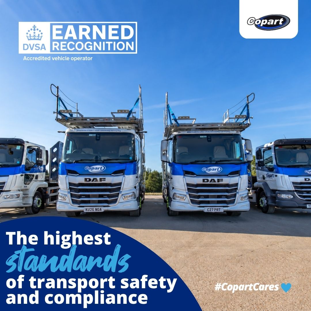 Copart UK achieves DVSA Earned Recognition