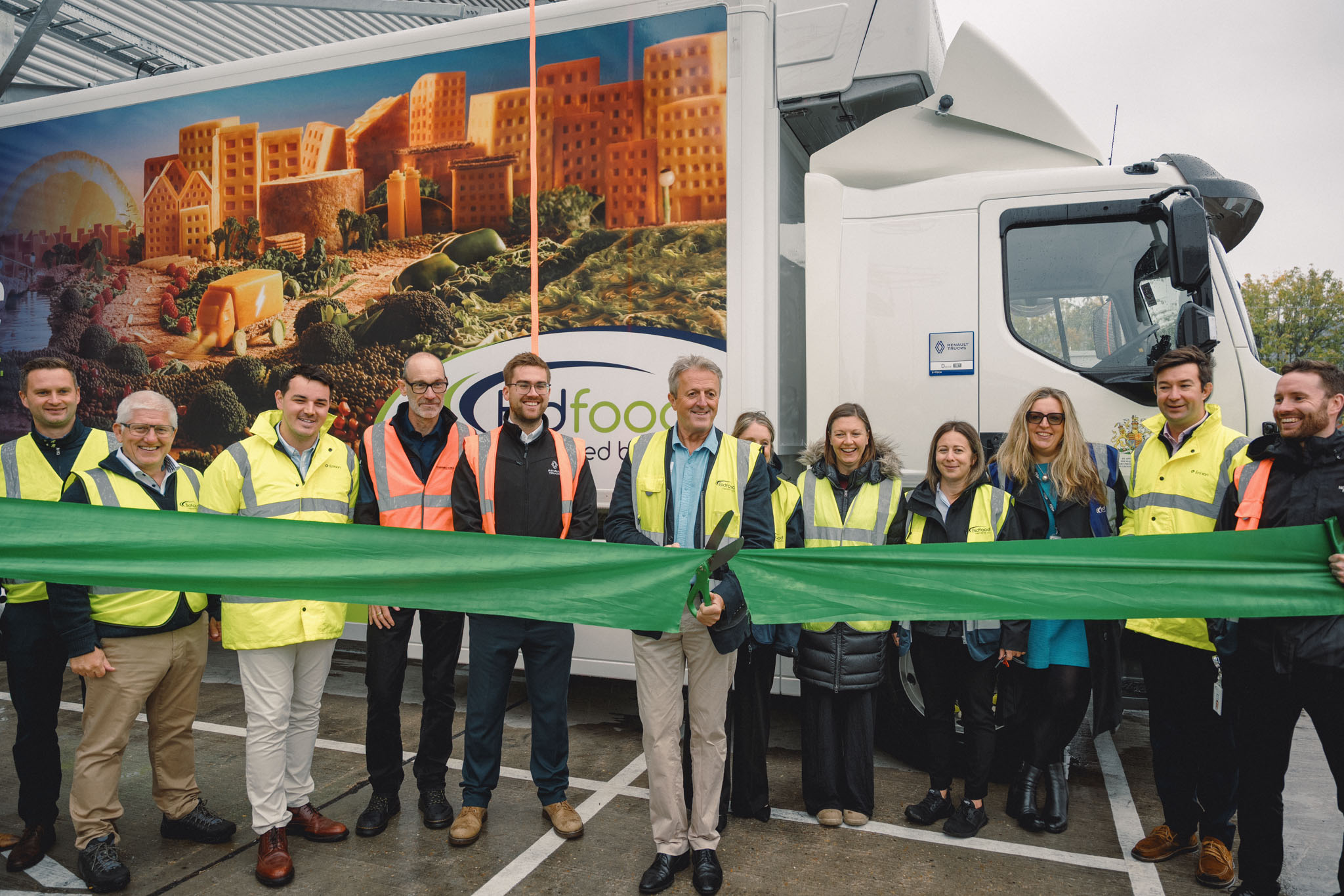 Bidfood installs Kempower's overhead charging infrastructure