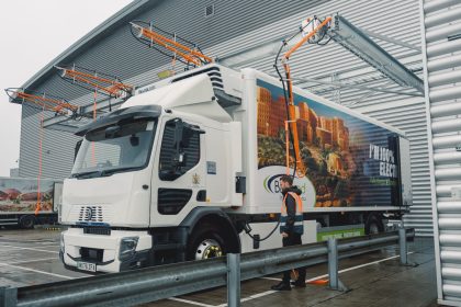 Bidfood installs Kempower's overhead charging infrastructure